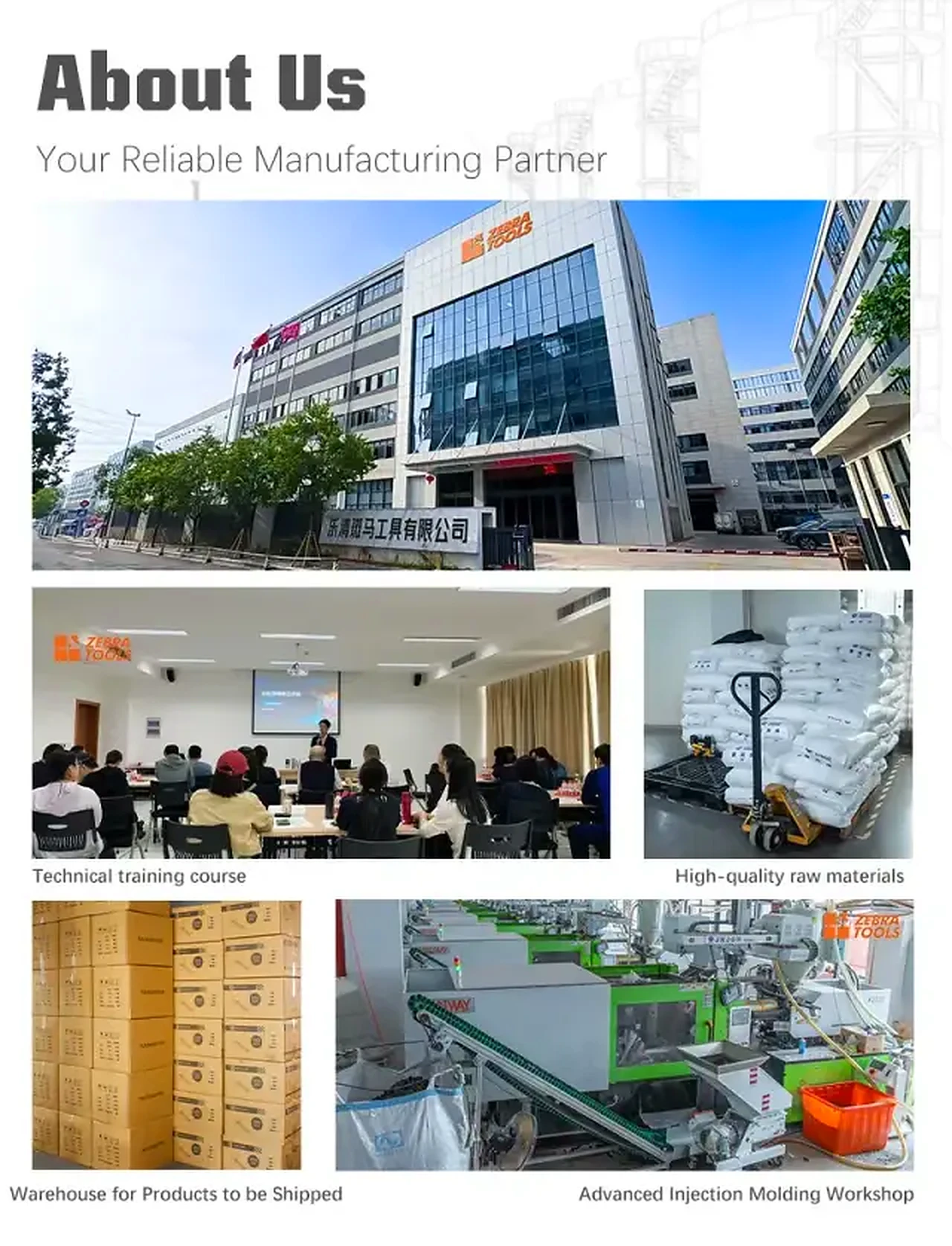 ZEBRA TOOLS injection molding factory Wenzhou China